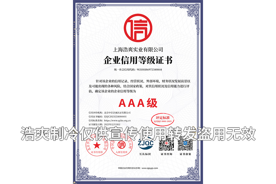 企業(yè)信用等級(jí)證書(shū)